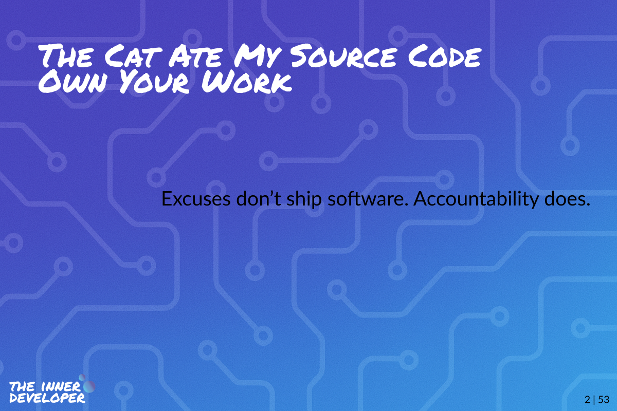 Colored image with theme colors and the post's title