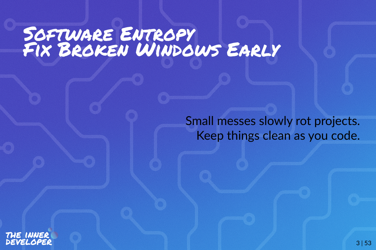 Colored image with theme colors and the post's title