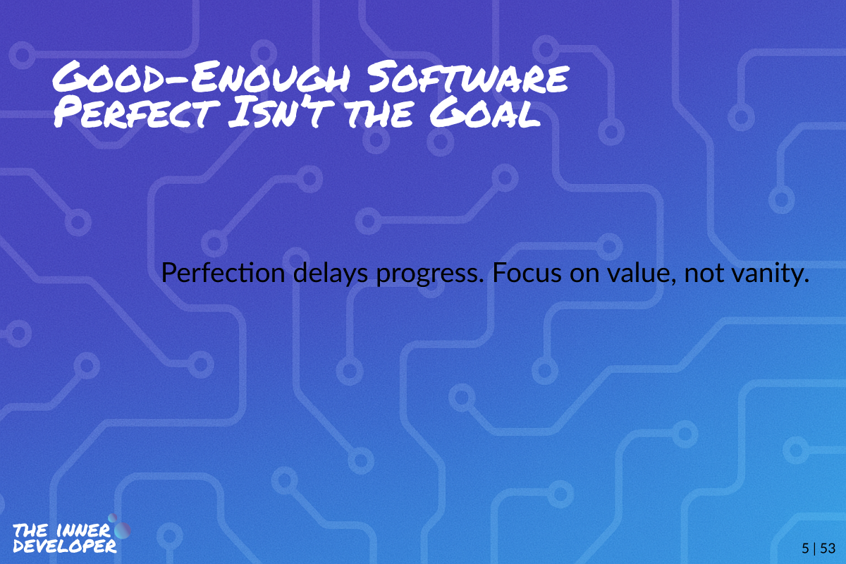 Colored image with theme colors and the post's title