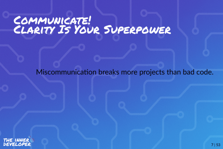 Colored image with theme colors and the post's title