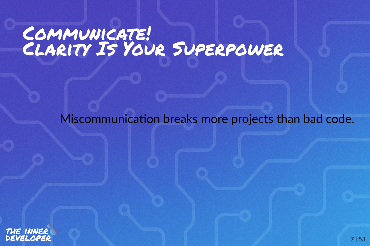 Colored image with theme colors and the post's title