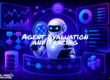 A robot surroundend by different screens and dashboards